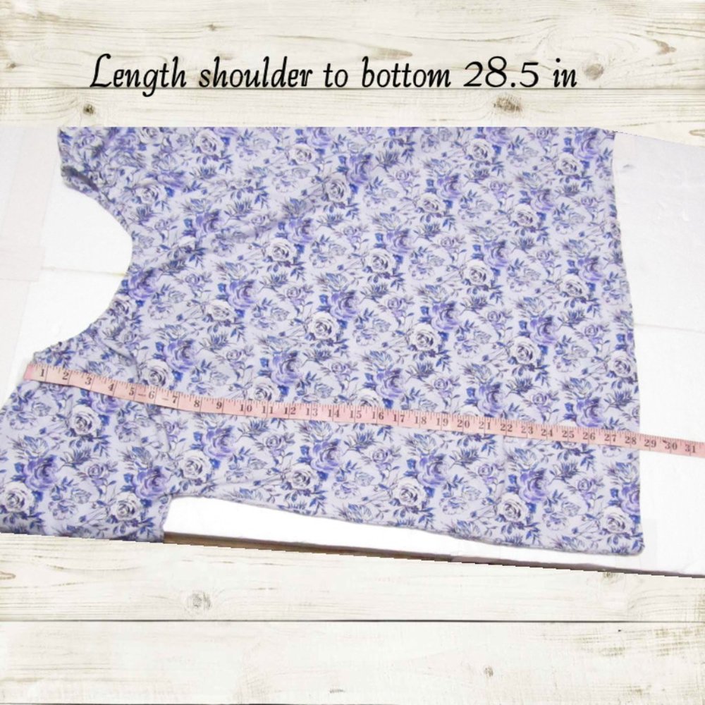 Handmade set of two womens tops size L short sleeve multiclor - Picture 8 of 13